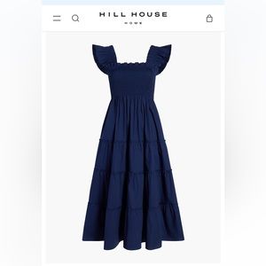 NWT Hill House Nap Dress in Navy Cotton (Size S)